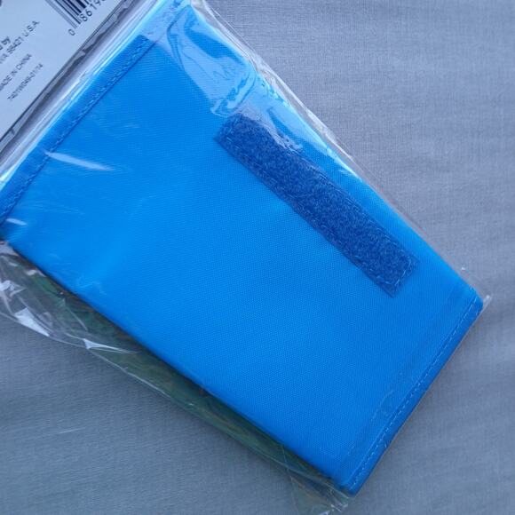 Fabric Coupon Organizer new in original packaging blue hook and loop closure - Picture 9 of 12
